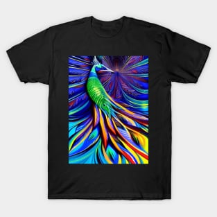 BEAUTIFUL STUNNING SURREAL PEACOCK T-Shirt